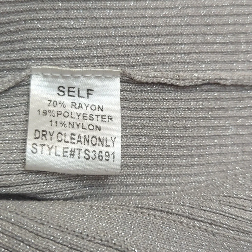 Metallic Light Gray Women's Skirt Size M - Picture 8 of 8
